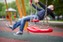 kid on a swing